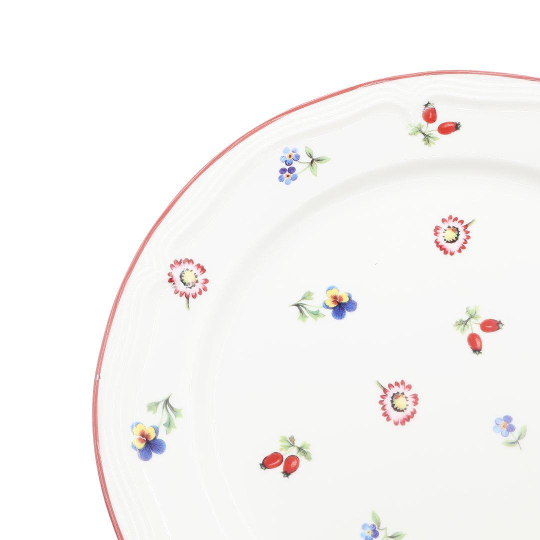 Тарелка BYFOMA M21-21, керамика, цветочный принт, 3x26.2 см - thumbs image 3