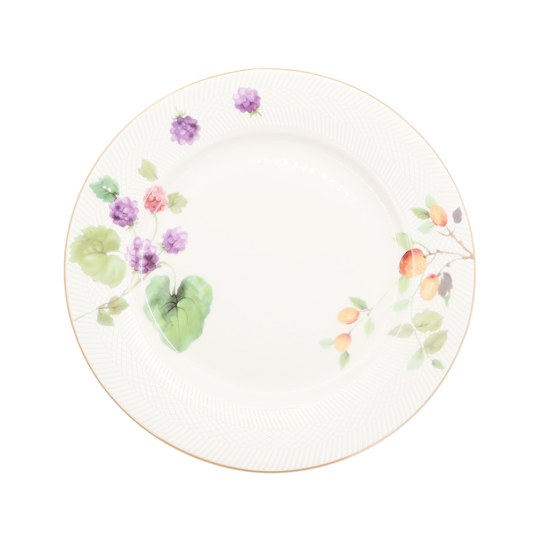 Тарелка BYFOMA M21-31, керамика, малиновый принт, 1.6x20.6 см - thumbs image 2