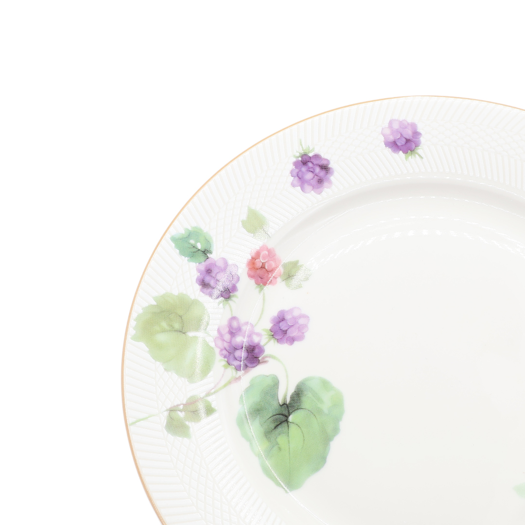 Тарелка BYFOMA M21-31, керамика, малиновый принт, 1.6x20.6 см - thumbs image 3