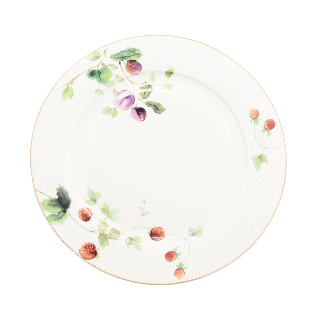 Тарелка BYFOMA M21-30, керамика, клубничный принт, 2x27.1 см - thumbs image 2