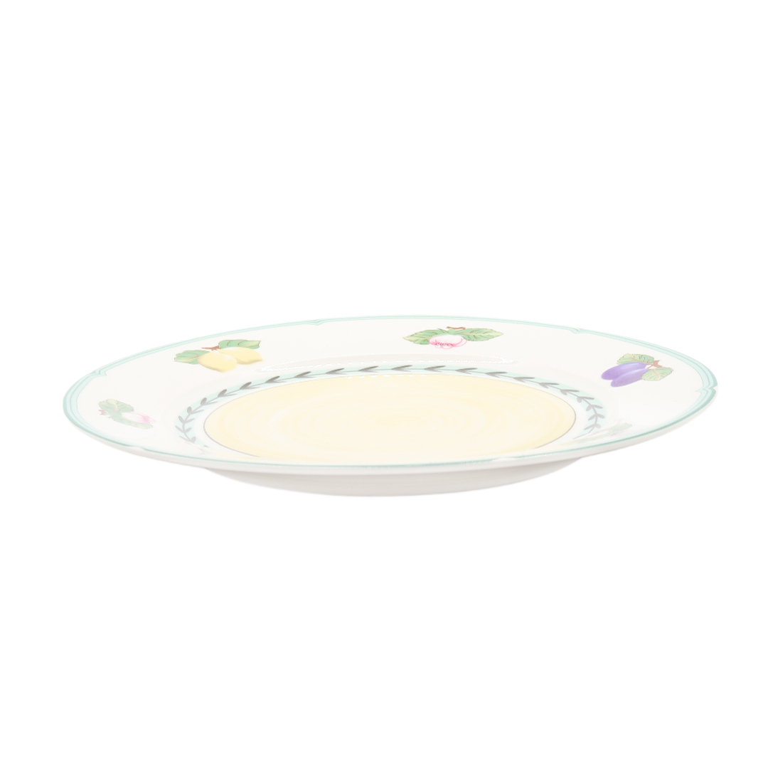 Farfurie BYFOMA M21-28, ceramică, imprimeu fructe, 2x27.1 cm