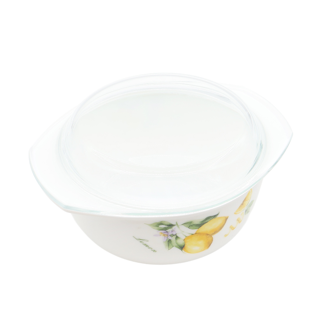 Набор контейнеров Gupan M21-19, 3 шт, опаловое стекло, лимонный принт - thumbs image 3