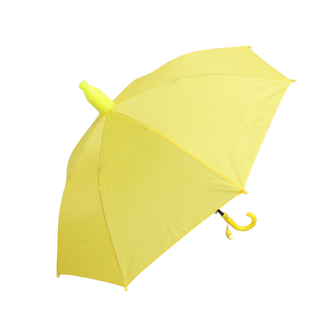 Umbrelă pentru copii M27-152, semiautomat, poliester, 85 cm, multicolor - Galben