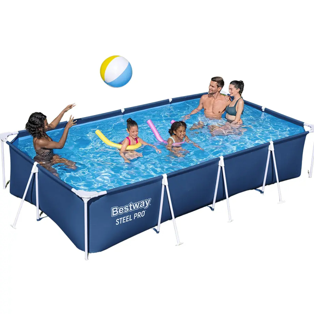 Piscină cu cadru metalic Bestway M25-69, albastru, supraterană, PVC și fier galvanizat 5700 L, 4.00м x 2.11м x 81см