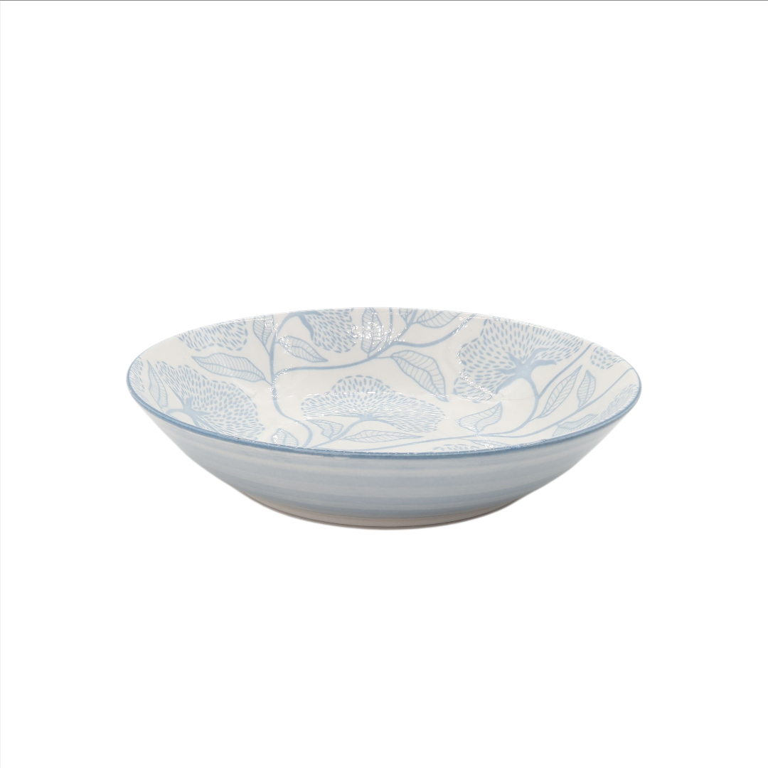 Farfurie felul1 Gupan M26-150, ceramică, imprimeu floral albastru, 20 cm