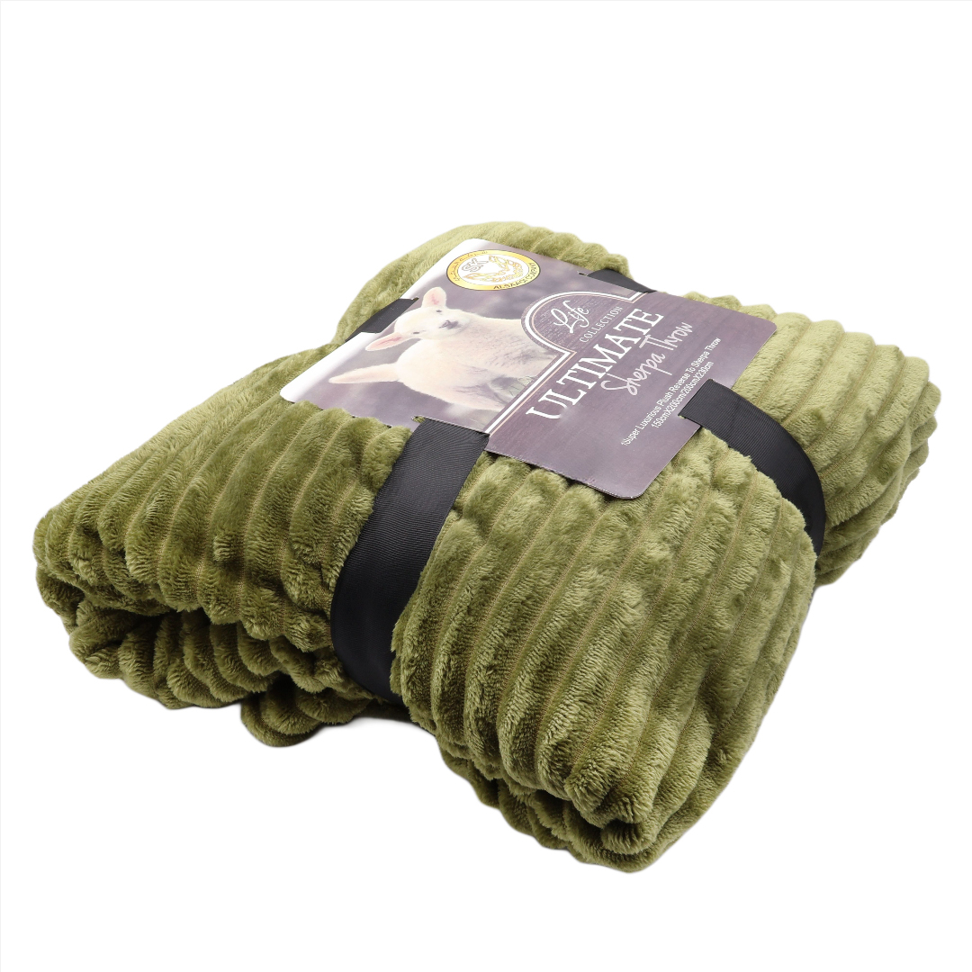 Cuvertură ULTMATE, M14-26, Fleece, multicolor, 200 x 230 cm - Verde