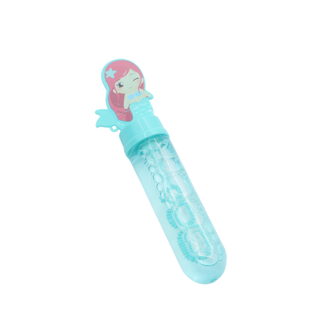 Мыльные пузыри Bubble Toys M19-219 "Русалка", пластик, многоцветный, 14x3.8 см - Бирюзовый