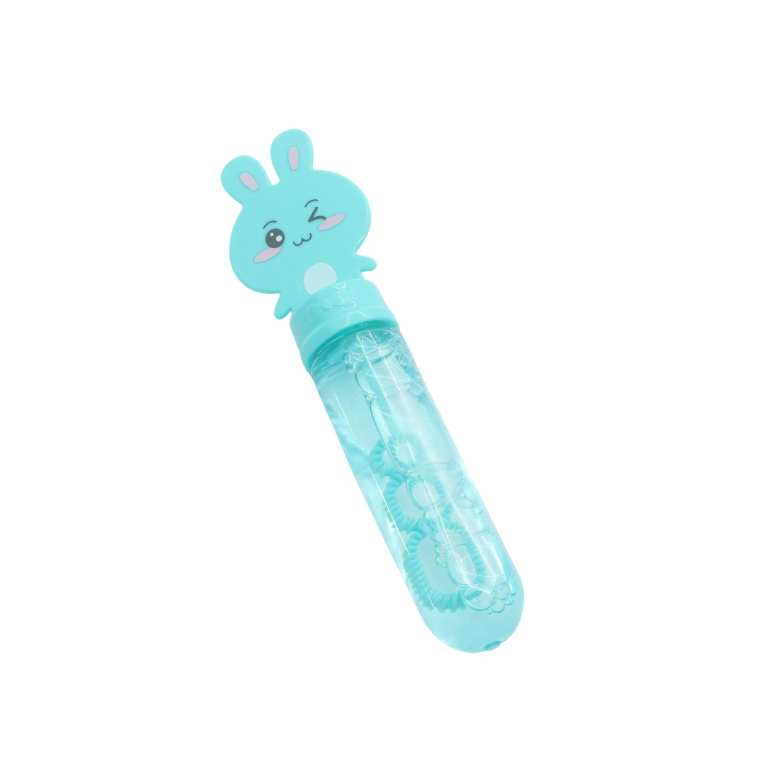 Мыльные пузыри Bubble Toys M19-220 "Зайчик", пластик, многоцветный, 15x4 см - Бирюзовый