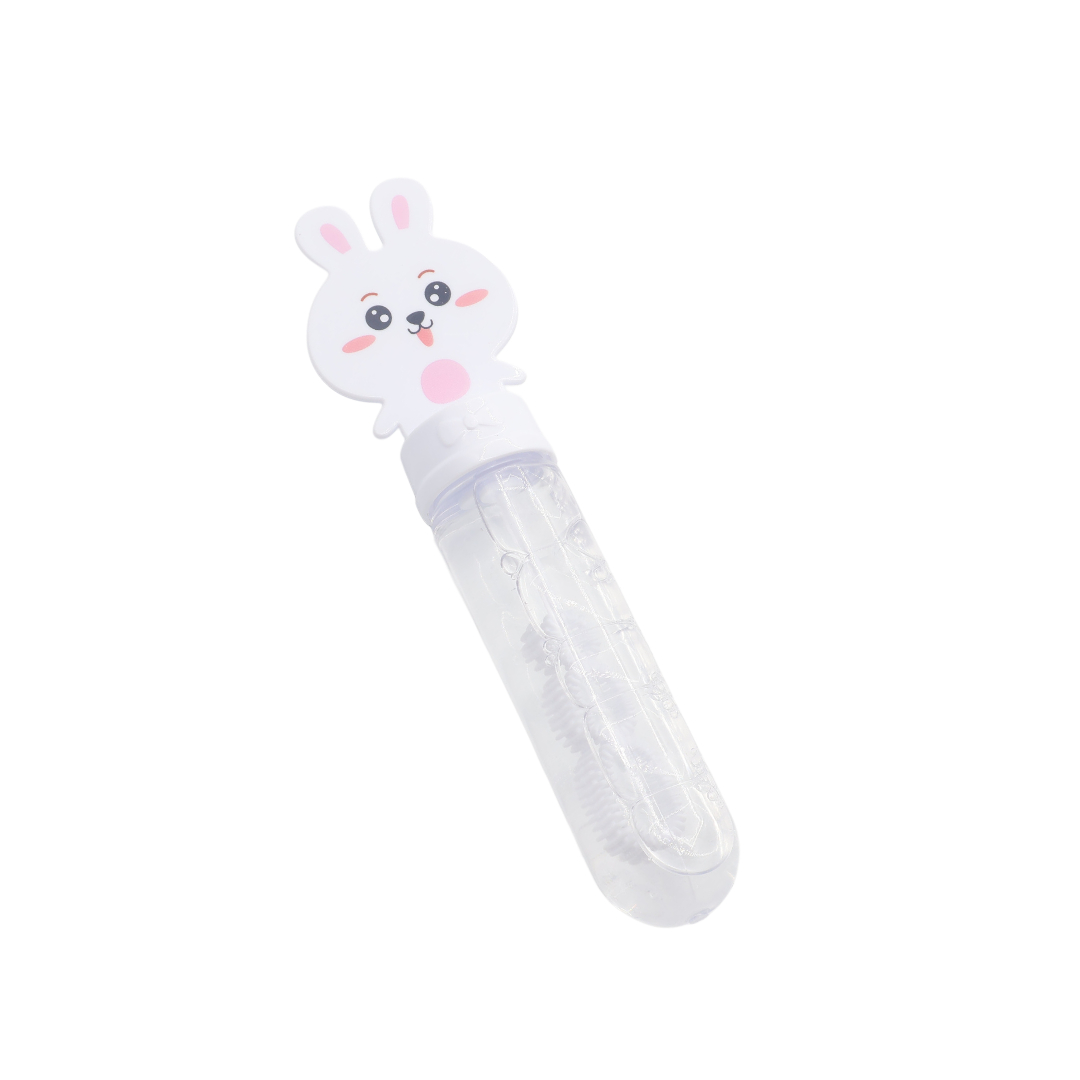 Мыльные пузыри Bubble Toys M19-220 "Зайчик", пластик, многоцветный, 15x4 см - Белый