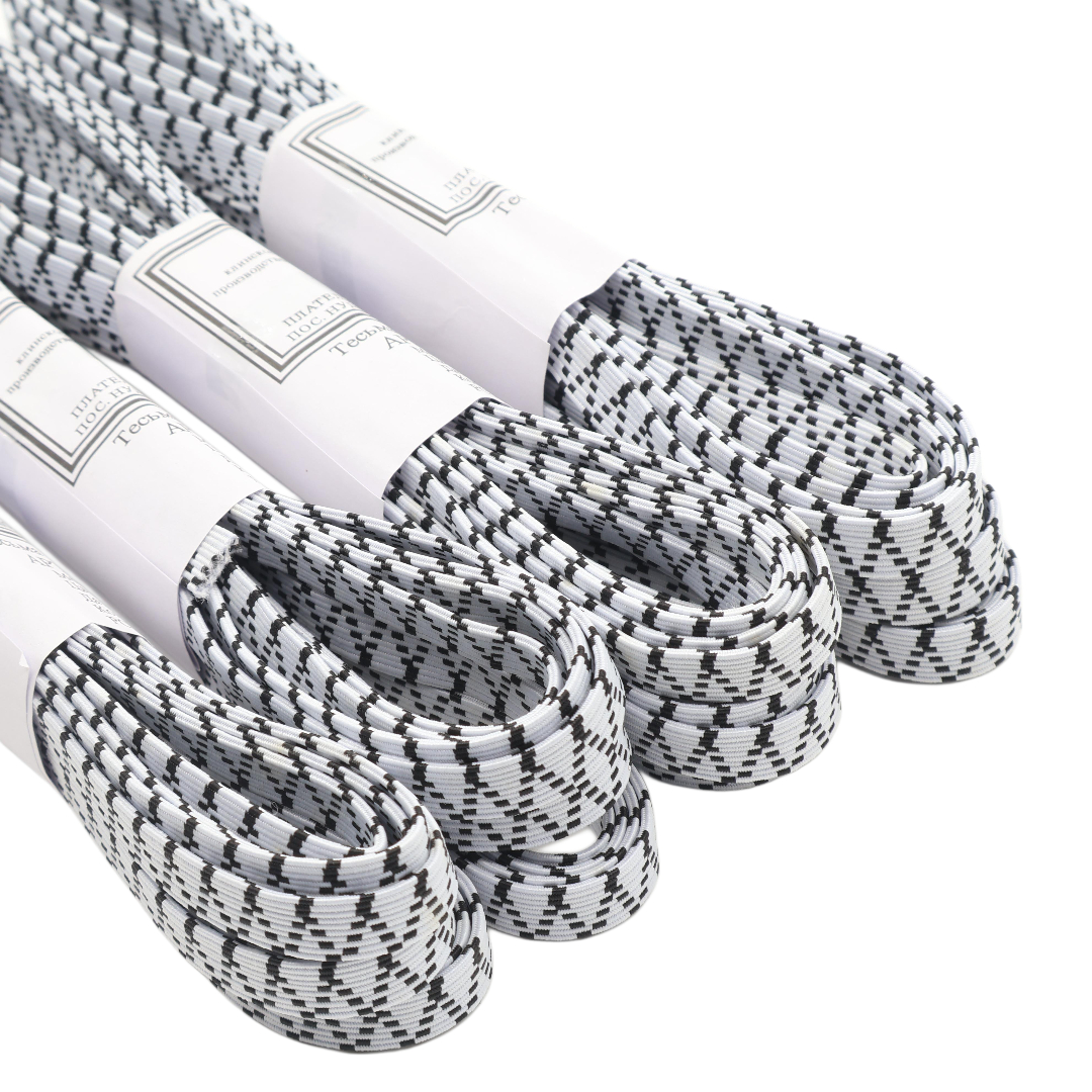 M19-94 Elastic, alb+negru, 5M (4pcs) 1/400 buc - thumbs image 4