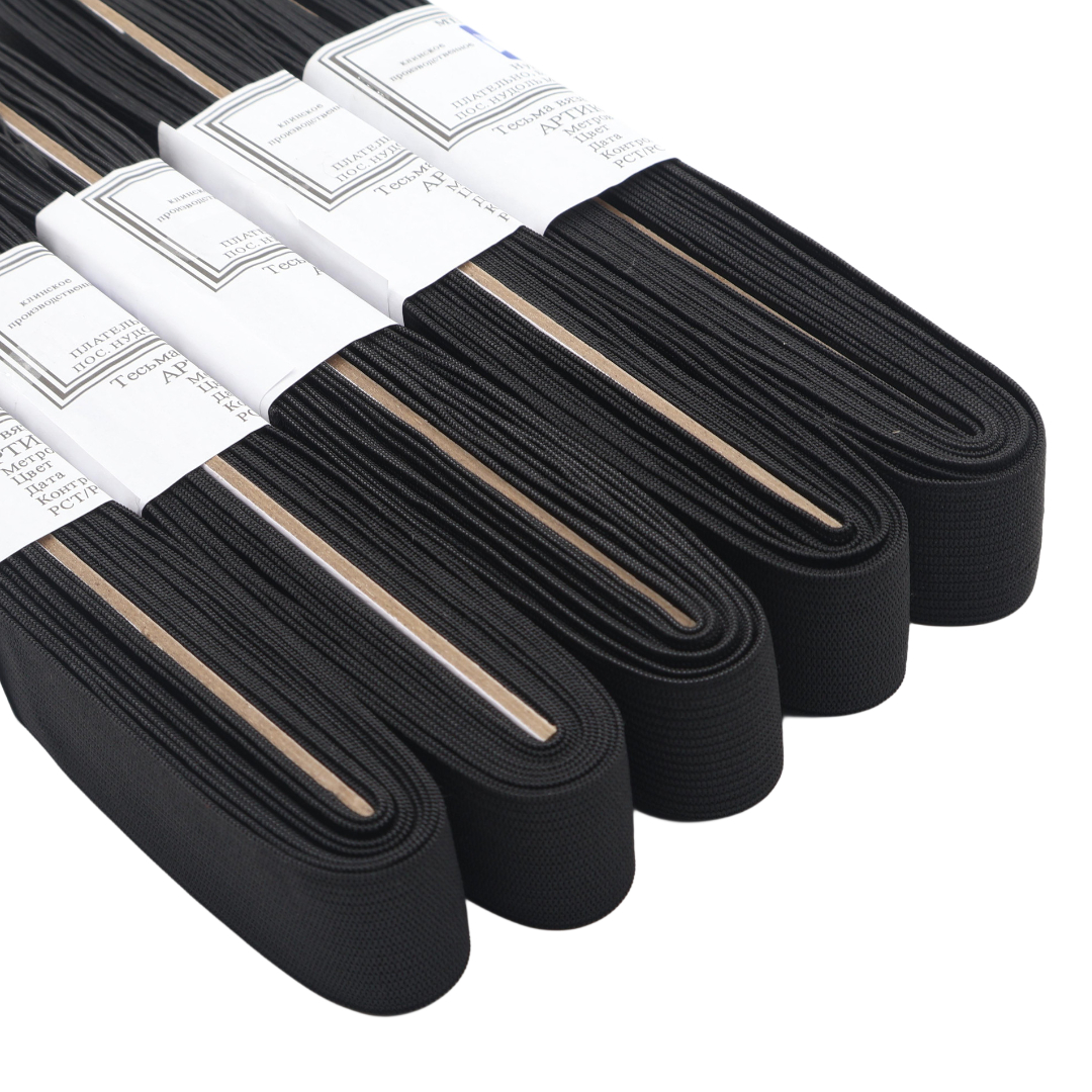 M19-95 Elastic, lat negru, 5M*3cm (5pcs) 1/400 buc - thumbs image 4