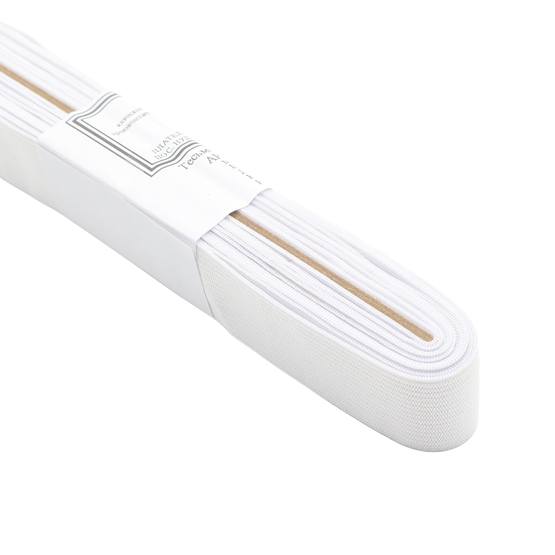 M19-96 Elastic, lat alb, 5M*3cm (5pcs) 1/400 buc - thumbs image 2