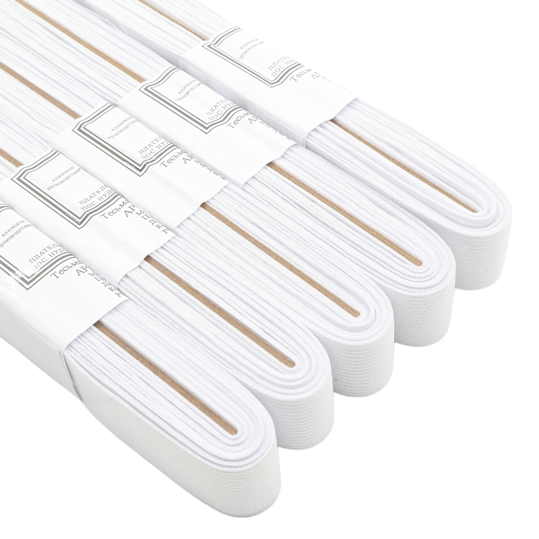 M19-96 Elastic, lat alb, 5M*3cm (5pcs) 1/400 buc - thumbs image 4