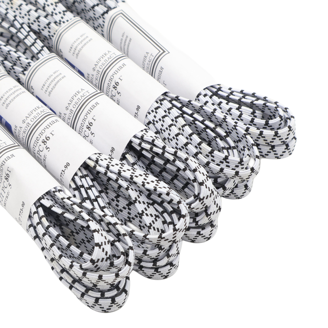 Резинка вязаная M19-85-1, белый c узором, 5 м - thumbs image 4