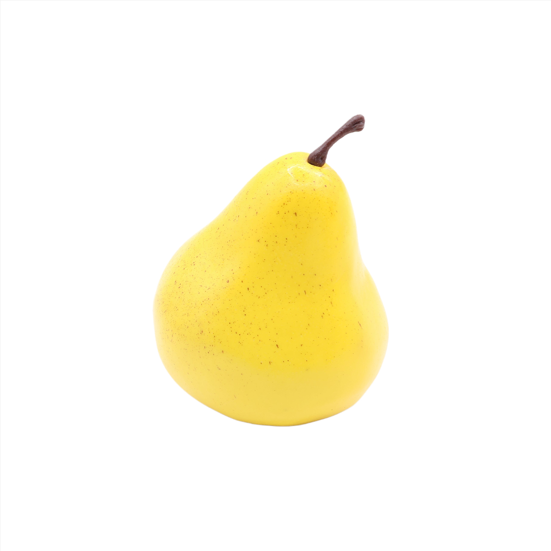 Fruct artifical "Pară" M26-316, polistiren, galben, 8 x 10 cm