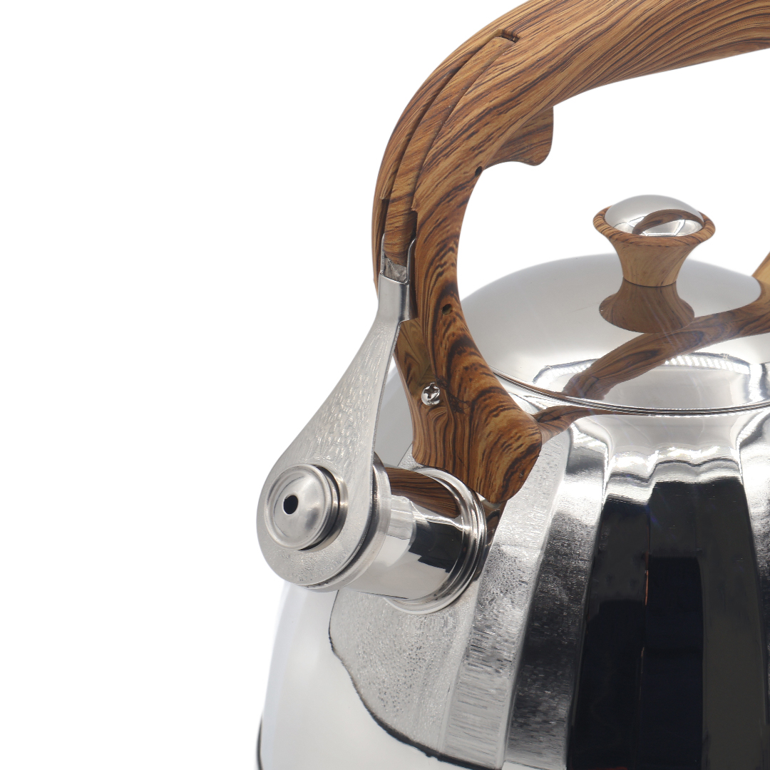 Ceainic Vicalina VL-9258, oțel inoxidabil, mâner imprimeu lemn, 3 l - thumbs image 3