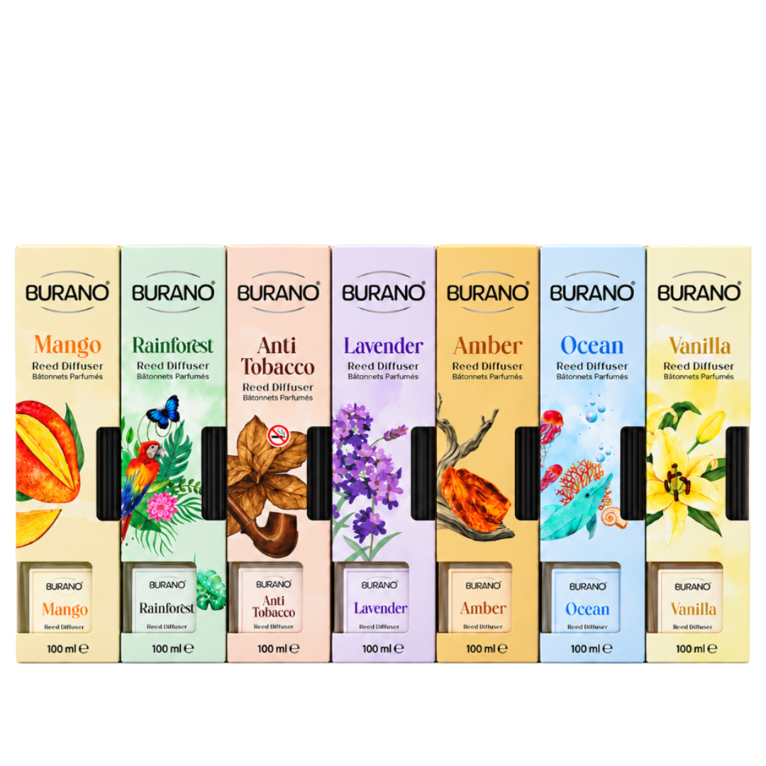 Difuzor de aromă BURANO "Amber", 100 ml, maro deschis - thumbs image 2
