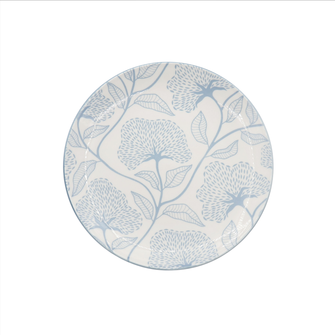 Farfurie Gupan M26-151, ceramică, imprimeu floral albastru, 19 cm - thumbs image 2