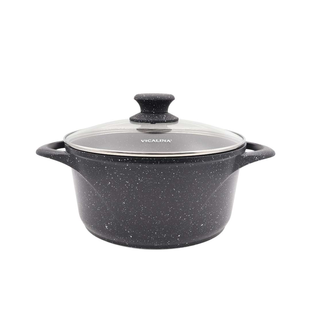 Set din 9 piese Vicalina VL-0119, acoperire ceramică, (24cm - 4.6L), (26 cm - 5.9L), (28cm - 7.4L), (22cm - 0.55L), (26cm - 2.4L) - thumbs image 3