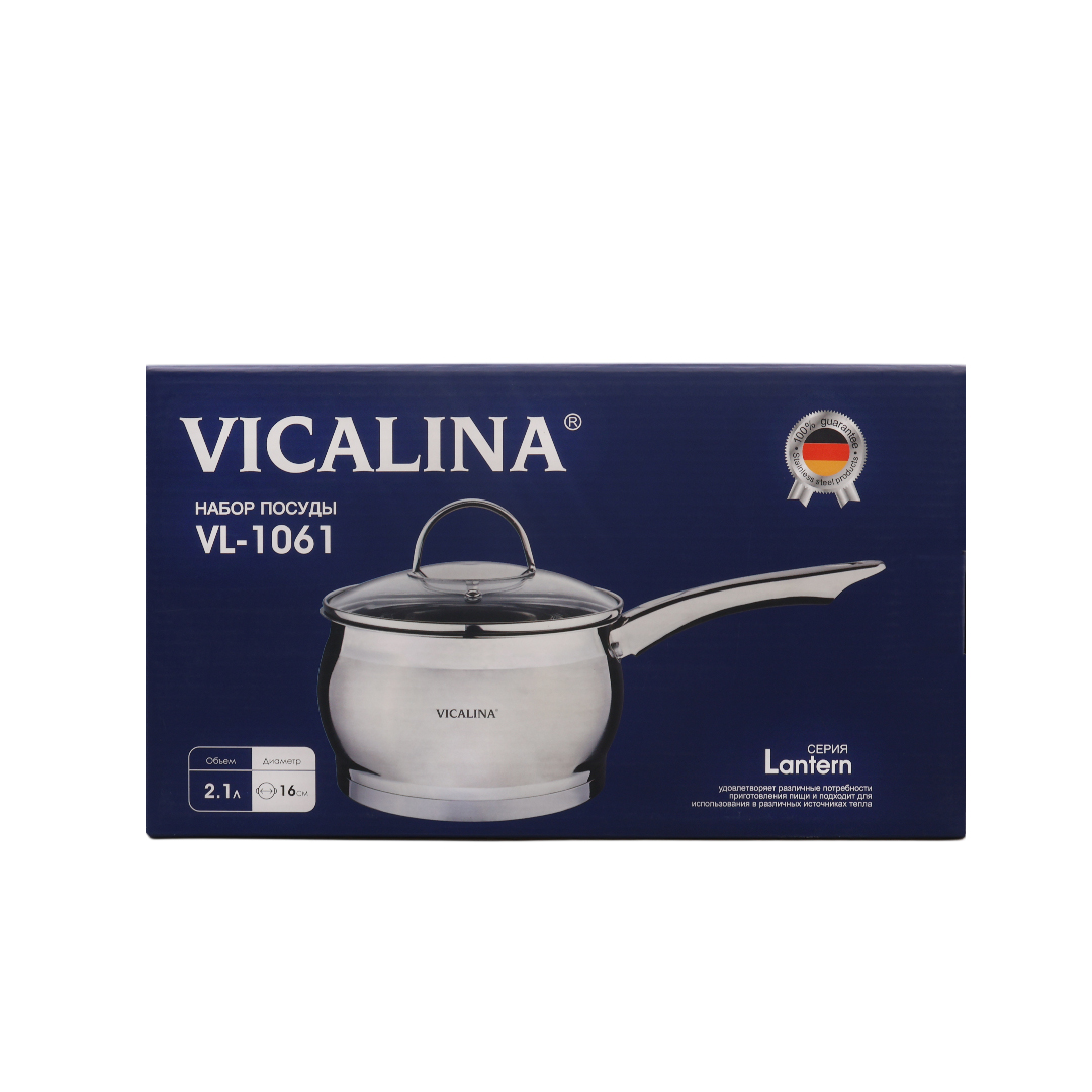 Codar Vicalina VL-1061, oțel inoxidabil , 16 cm, mâner, cu capac, 2.1 L - thumbs image 2