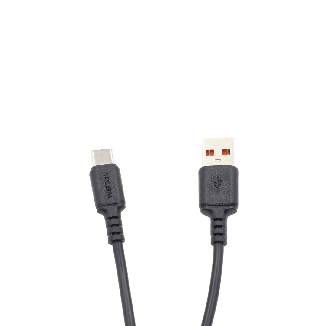 Cablu de încărcare și date Kakusiga KSC-982, 3 A, USB Type-A / USB Type-C, Fast Charging, negru, 1 m - thumbs image 2