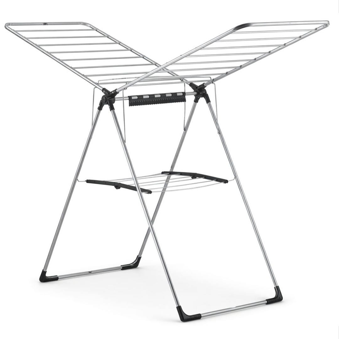 Uscător de rufe PETRA M-101, metal, argintiu, cu 2 nivele, capacitatea de 20 m,