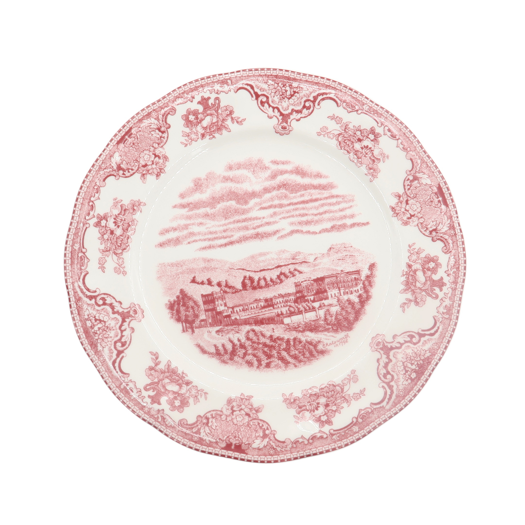 Винтажная тарелка BYFOMA M21-12, керамика, принт с замком, 1.3x19.9 см - thumbs image 2