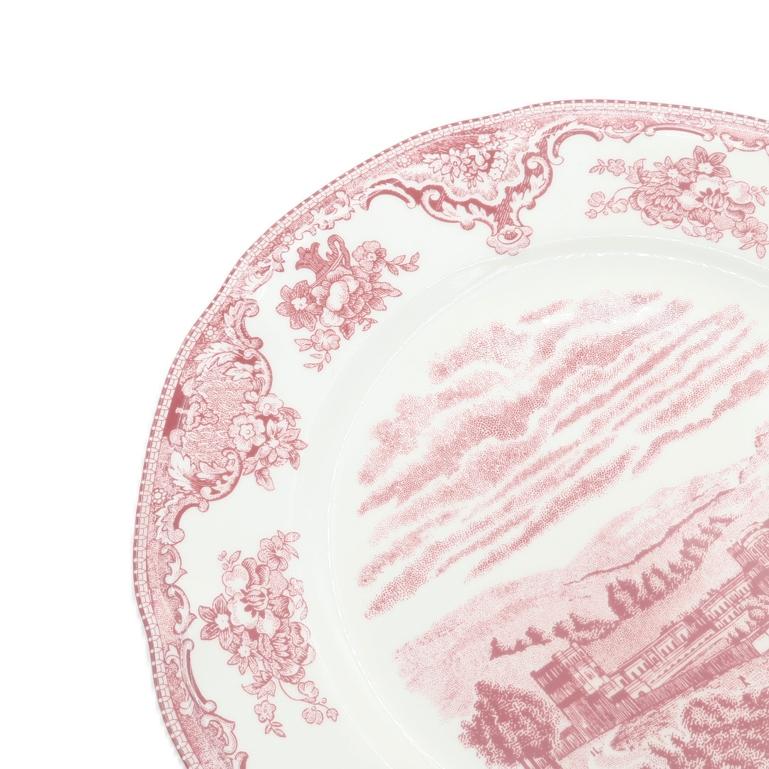 Тарелка BYFOMA M21-10, керамика, принт с замком, 1.6x26.5 см - thumbs image 3