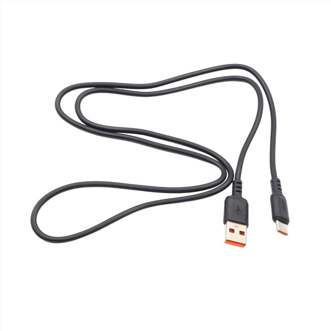 Cablu de încărcare și date Kakusiga KSC-982, 3 A, USB Type-A / USB Type-C, Fast Charging, negru, 1 m