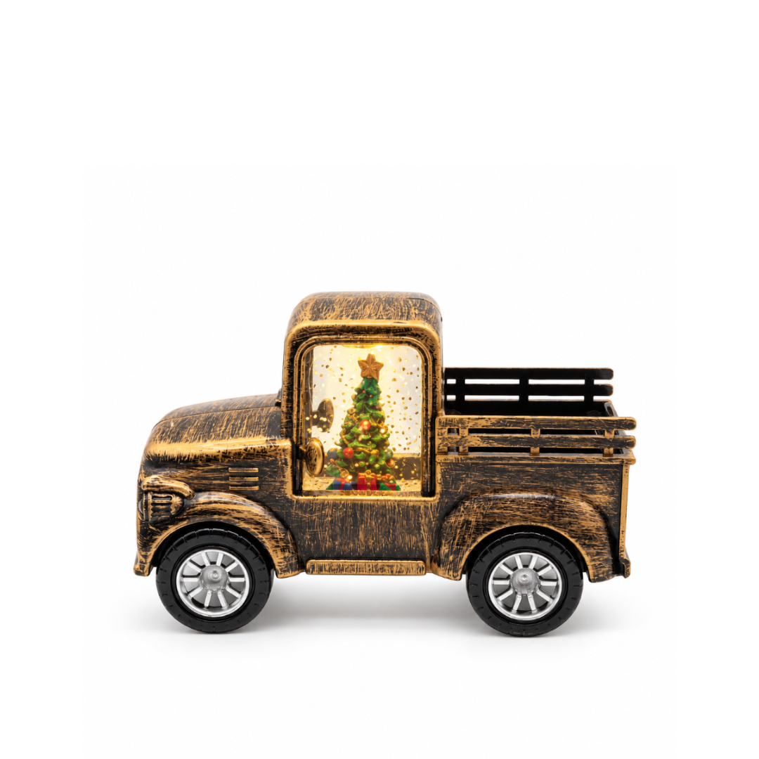 Decorațiune muzicală "Masină" M26-57, LED, ninsoare, plastic, 16 x 7.5 x 10 cm