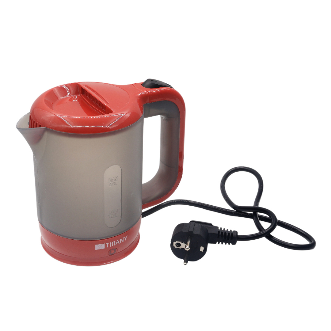 Fierbător de apă Tiffany TF-979, 500 ml, plastic, multicolor, 900 W - Roşu