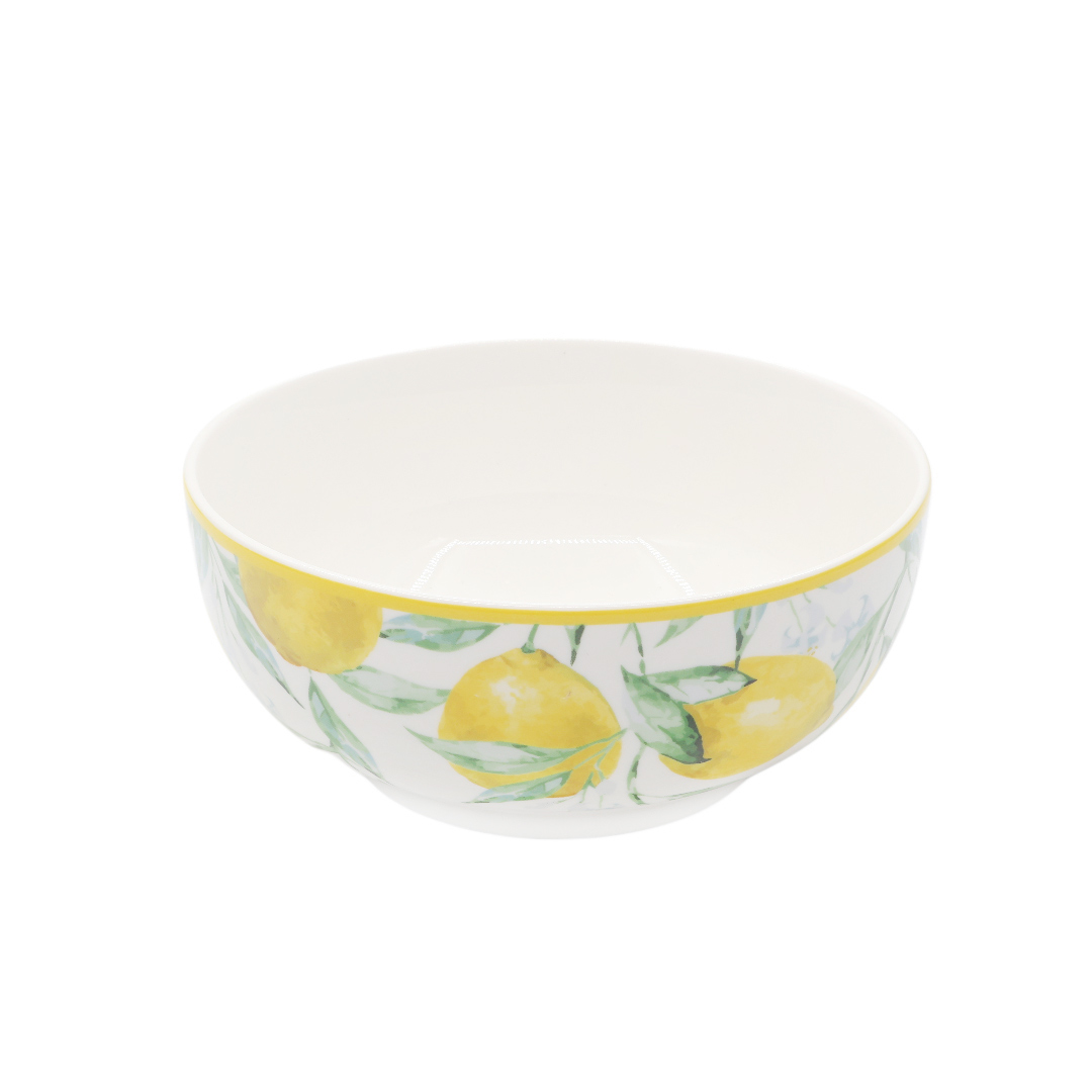 Bol BYFOMA M16-482, ceramică, imprimeu lămâie, 6.9x15.6 cm