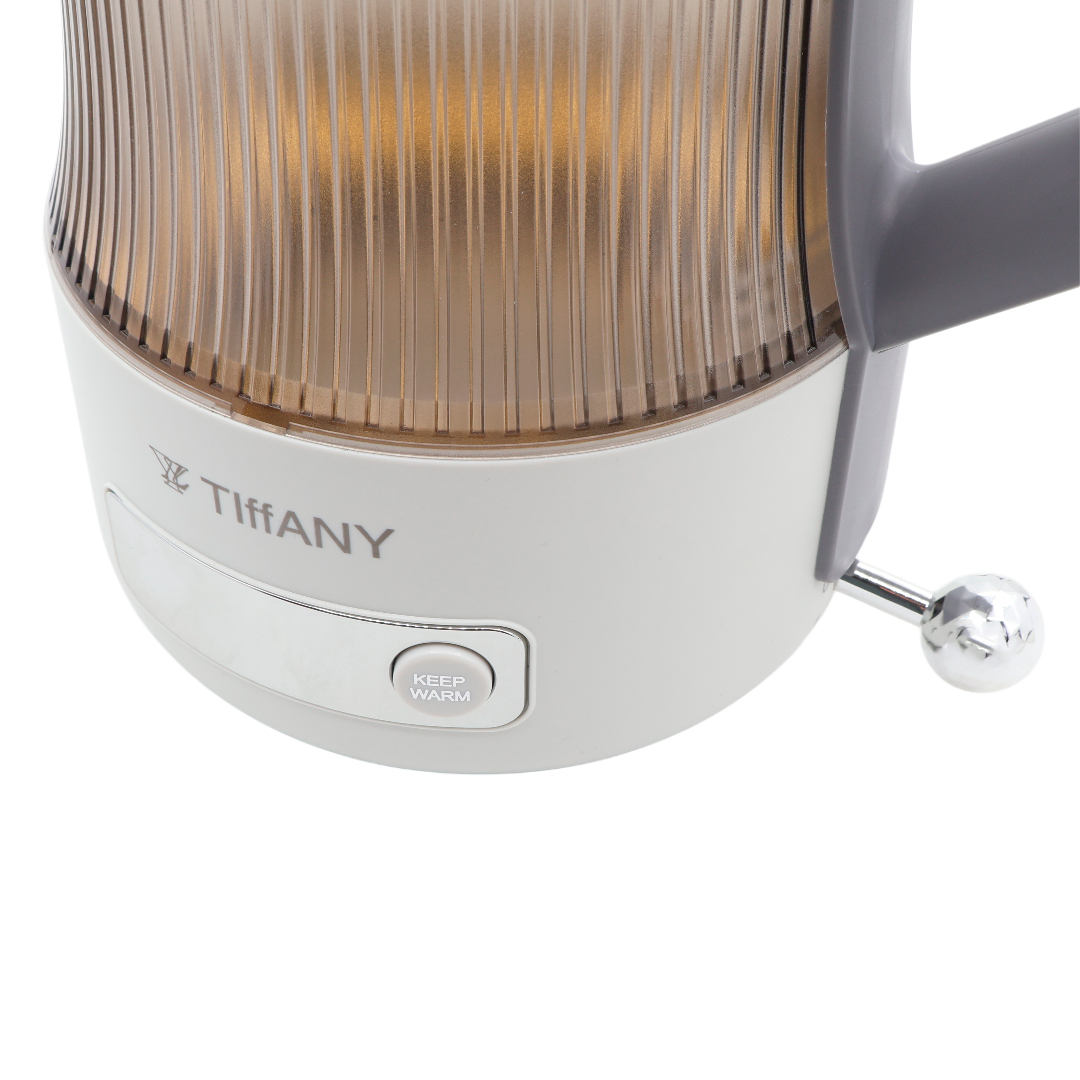Fierbător de apă Tiffany TF-6626, 1.8 L, plastic, gri, iluinare caldă, 1600 W - thumbs image 3