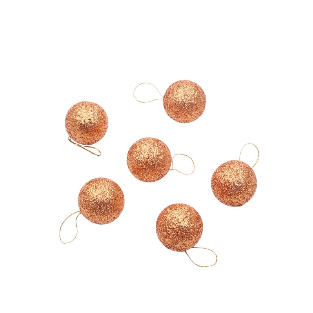 M23-64 Globuri pentru brad, set-6 (1/330 buc) - Bronz