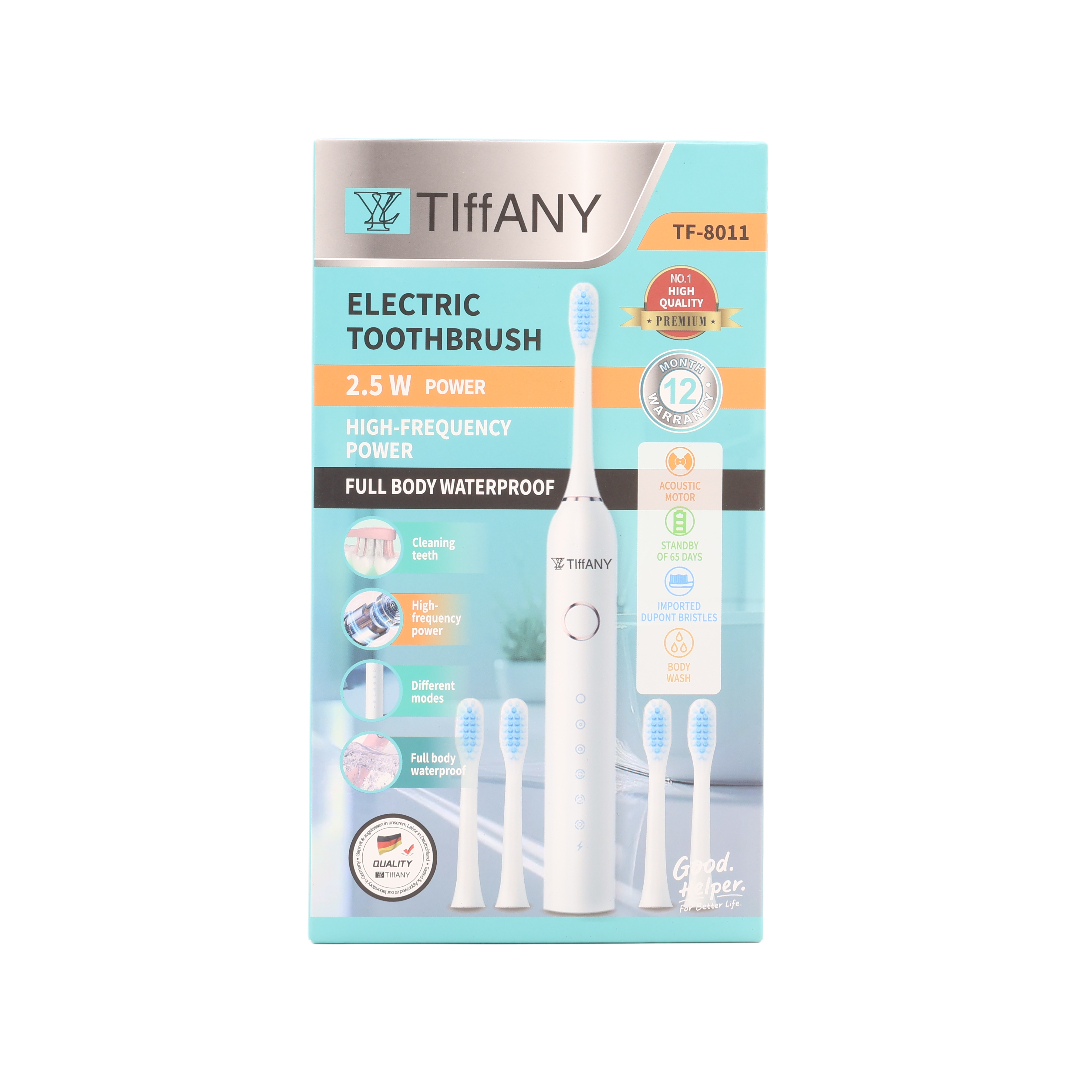 Periuță de dinți electriă Tiffany TF-8011, alb, plastic, 4 rezerve de schimb, 6 moduri, 2.5 W - thumbs image 2