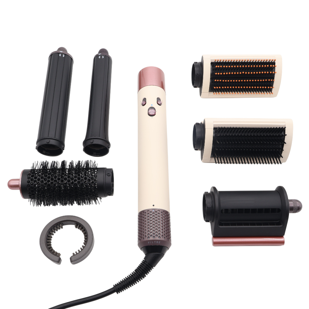 Multistyler pentru păr 6 în 1, M22-123-1, plastic, crem-roz, 1300 W