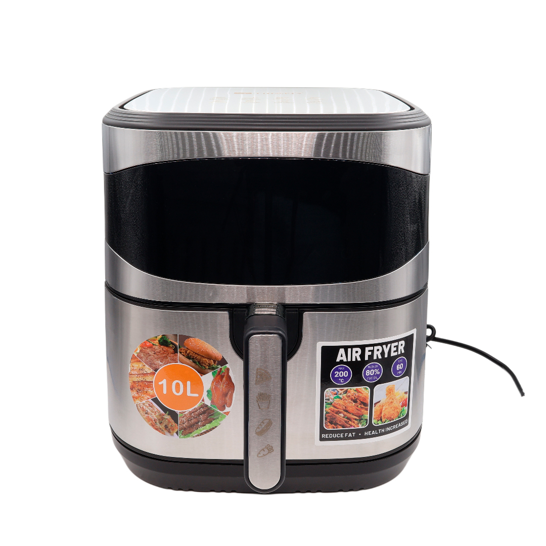 Friteuză Tiffany TF-158, argintie, plastic și oțel inoxibil, 10 L, 3200 W