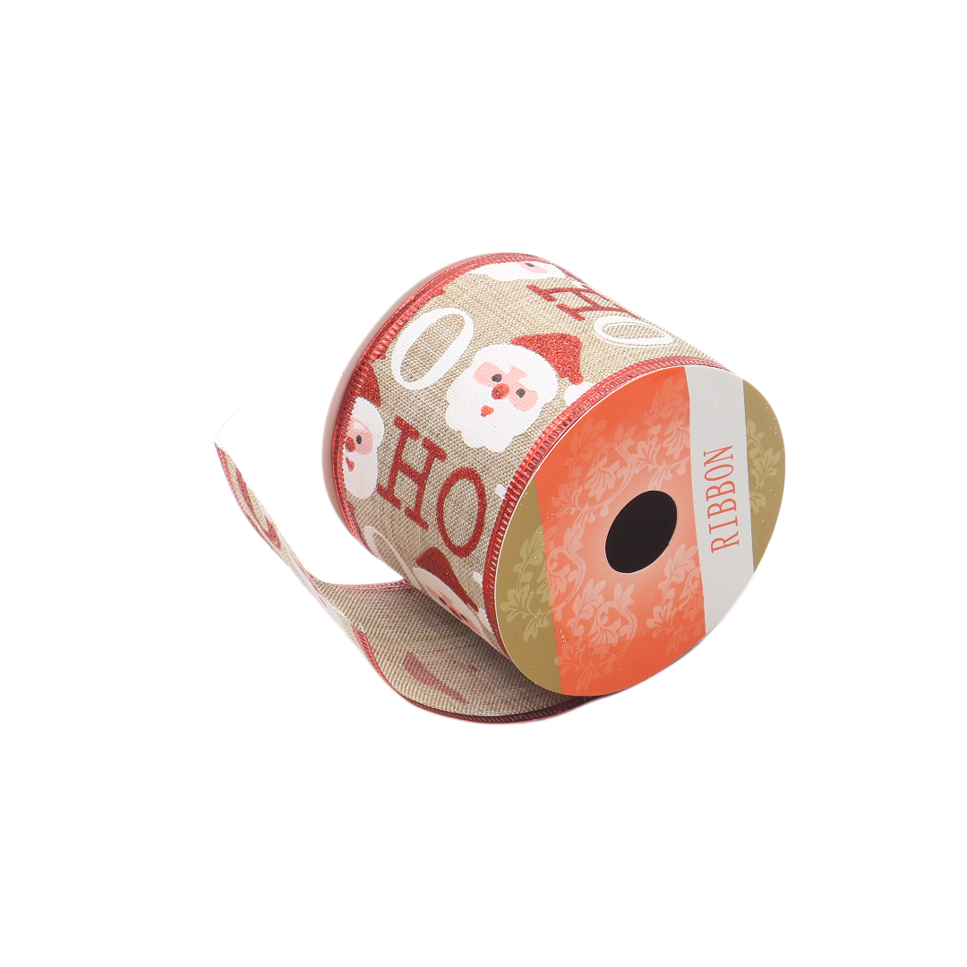 Bandă decorativă de Crăciun M23-114, bej