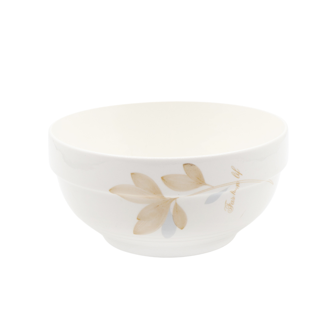 Пиала Gupan M14-127-2, керамика, принт веточка, 8.3x17.7 см