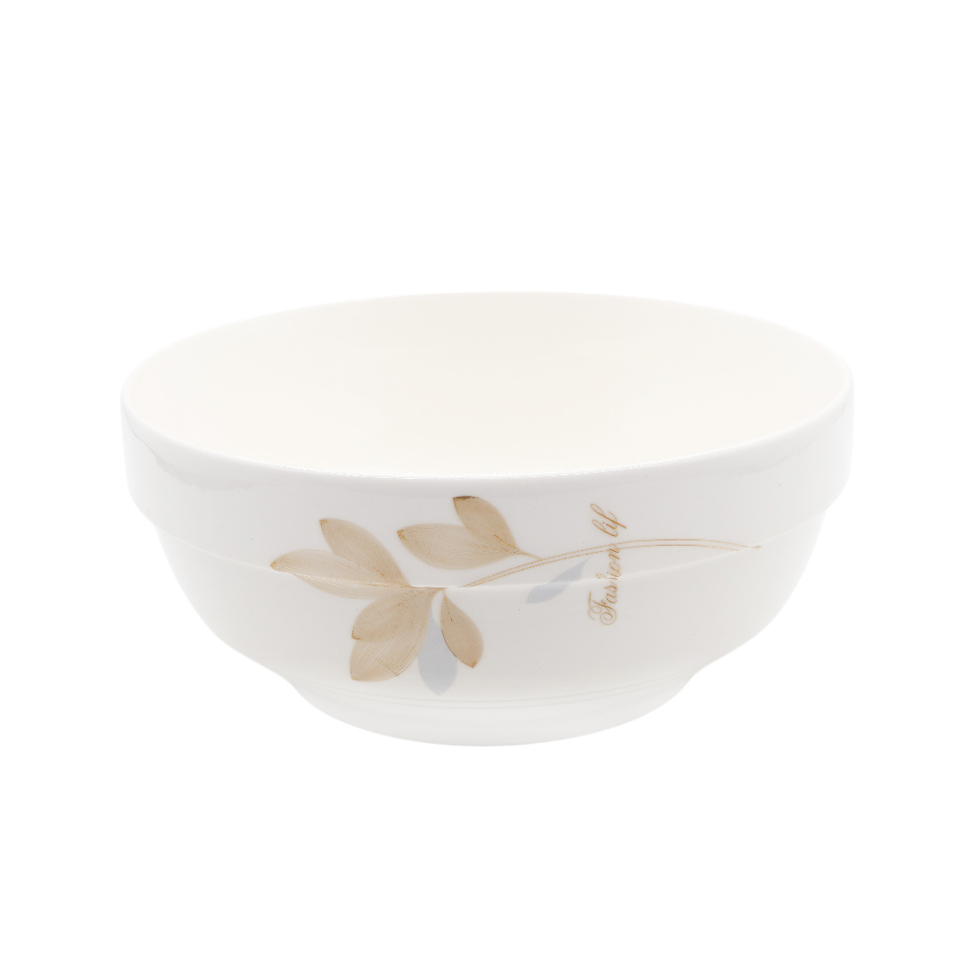 Салатник Gupan M14-128-2, керамика, принт веточка, 8.9x20.3 см