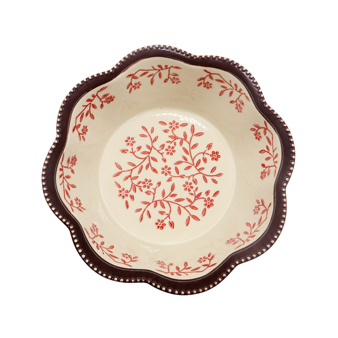 Форма для выпечки M21-111, керамика, бордовый, 21.7x21.7x7.2 см - thumbs image 2