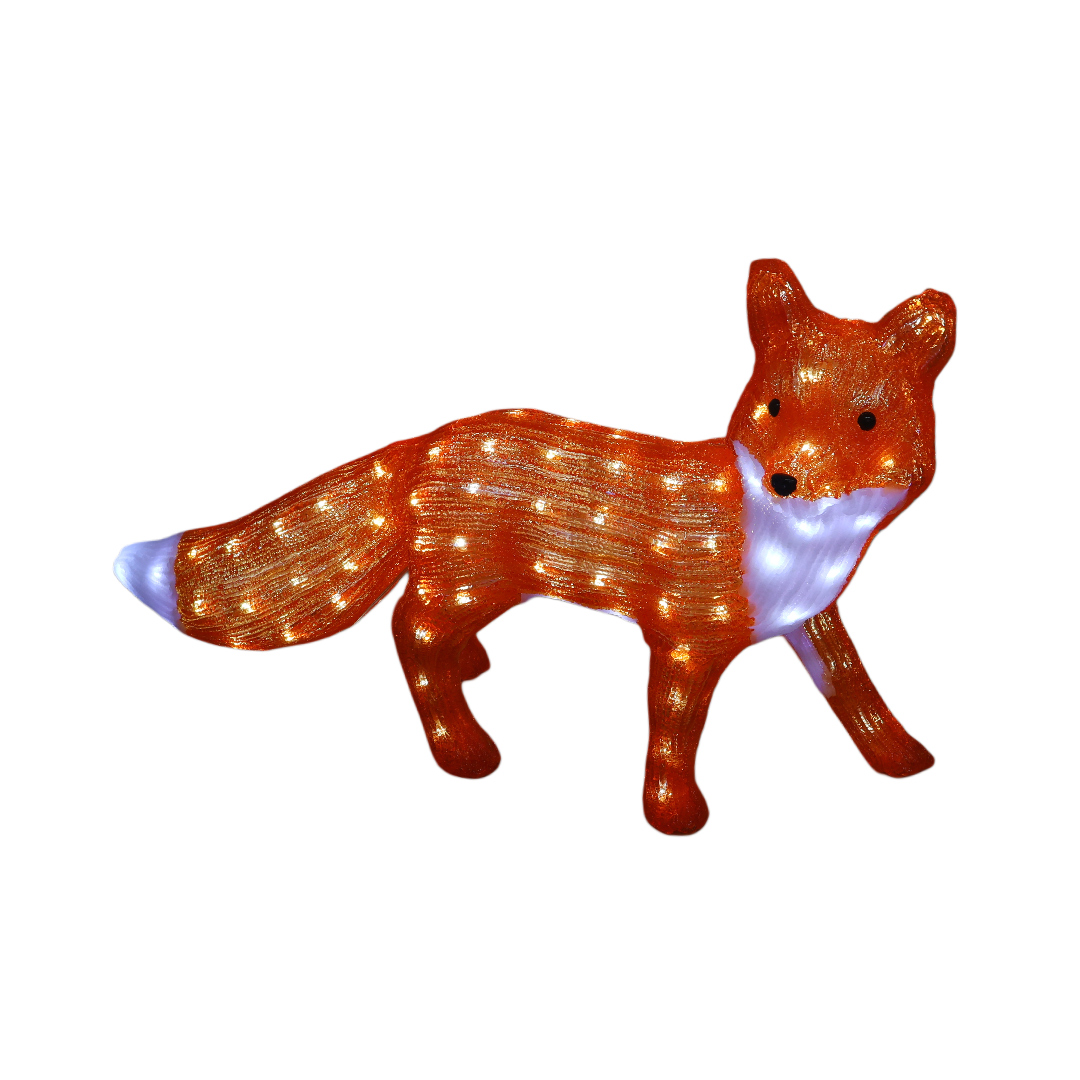 Vulpe decorativa LED M21-213, 75x20x45 cm