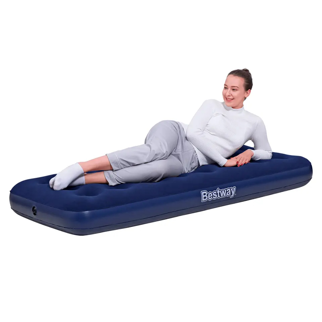 Saltea golflabilă Bestway, M25-88, albastru, 1.85 m x 76 cm x 22 cm, vinil rezistent, greutatea maximă 150 kg