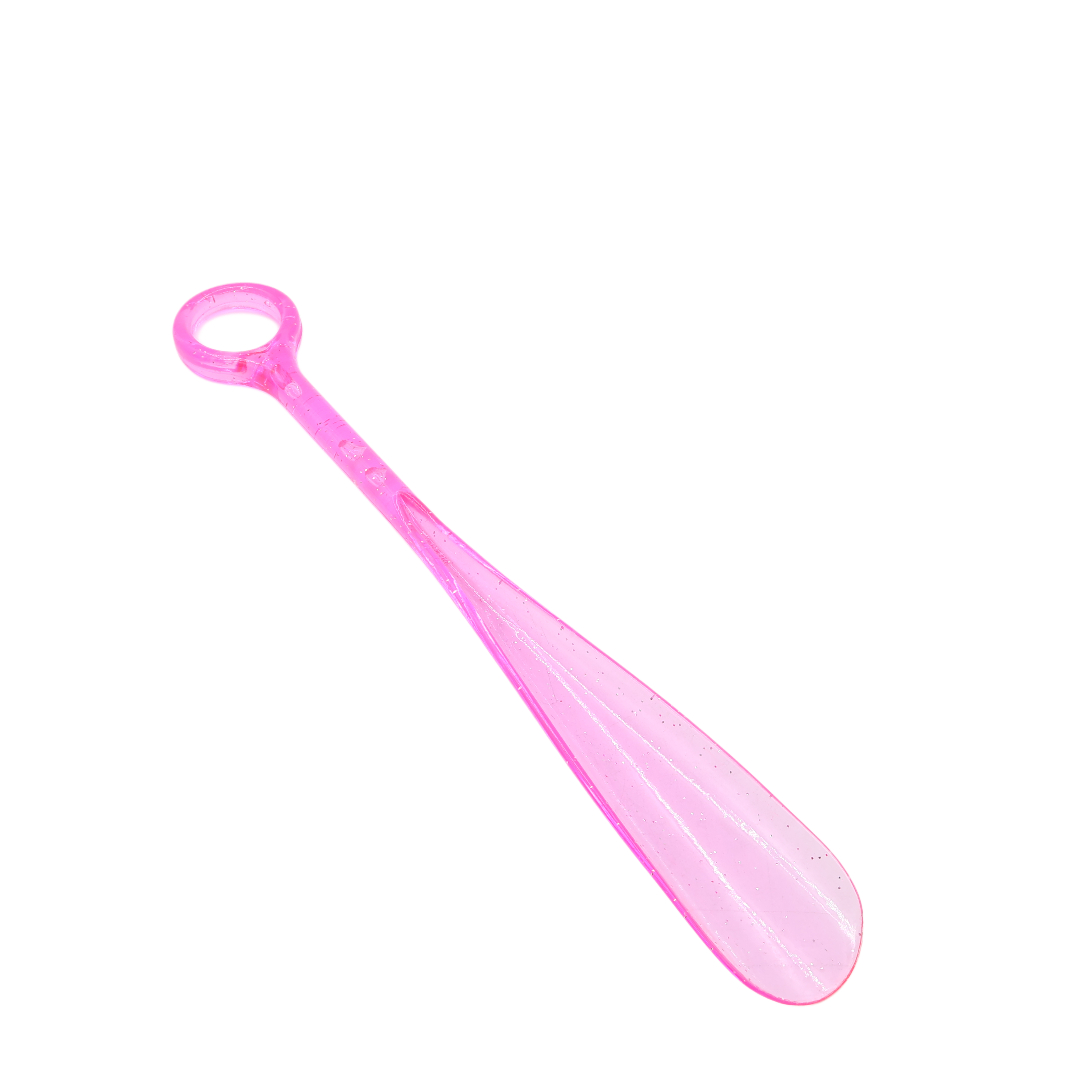 Lingură de încălțăminte M24-120, plastic, multicolor, 30.5 cm - Roz