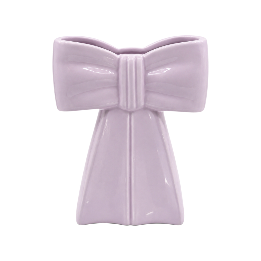 Vază pentru flori M26-334, fundă, ceramică, multicolor, 17.5 x 9 x 21.7 cm - Violet
