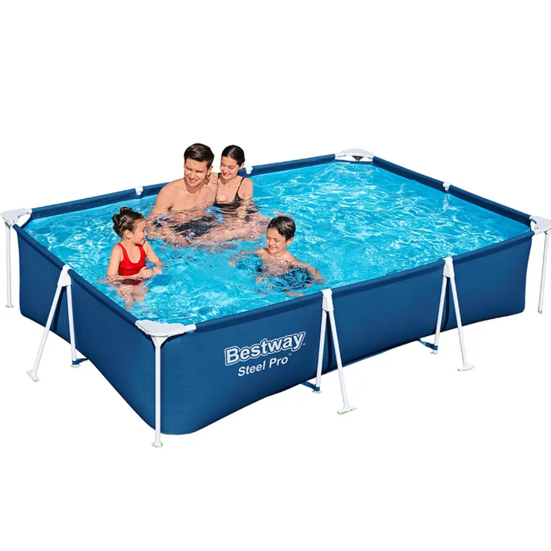 Piscină cu cadru metalic Bestway M25-70, albastru, supraterană, PVC și fier galvanizat 3300 L, 3.00м x 2.01м x 66см