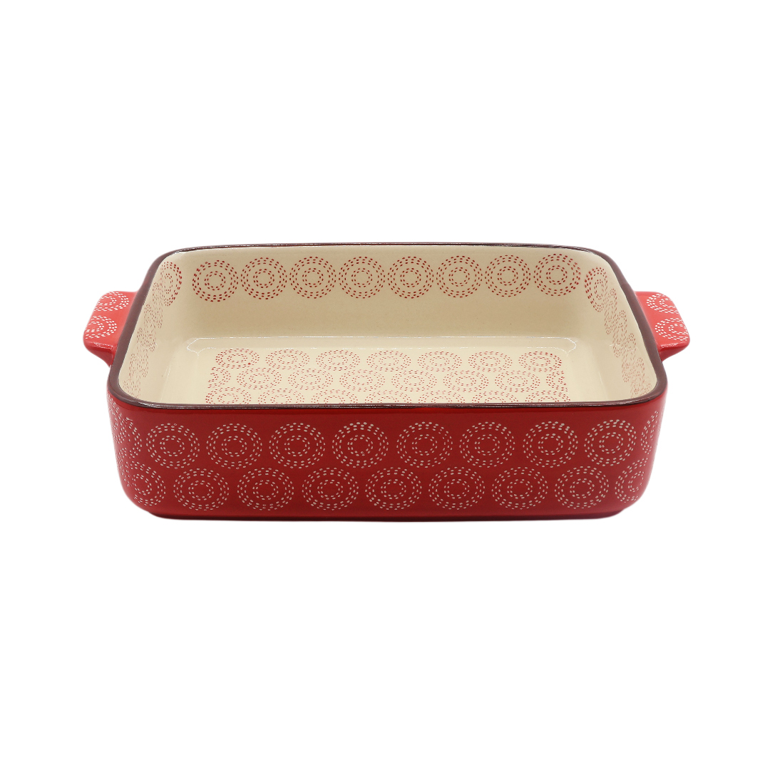 Форма для выпечки M21-103, керамика, бордовый, 27.6x18.5x6.4 см - thumbs image 2