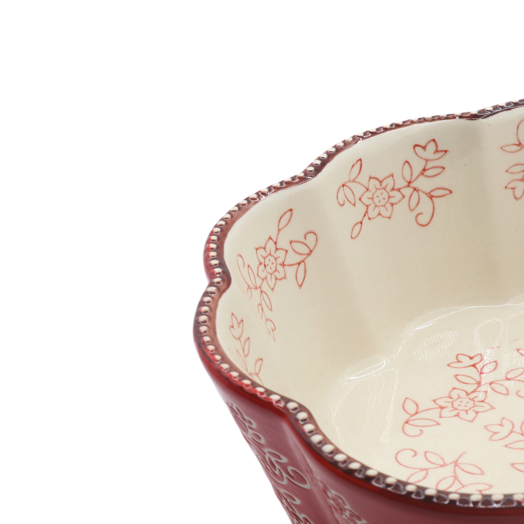 Форма для выпечки M21-105, керамика, бордовый, 21.8x21.8x7.7 см - thumbs image 3