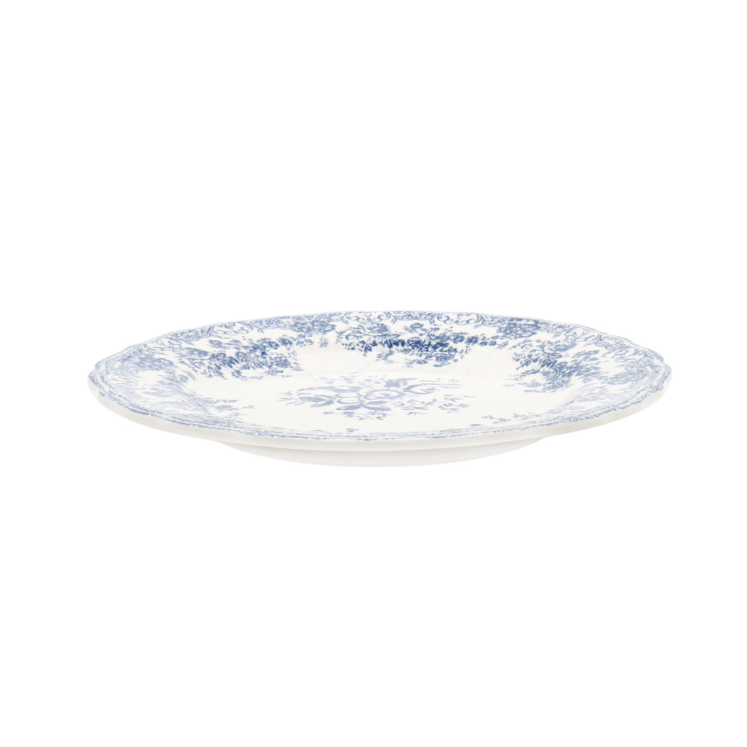 Farfurie vintage BYFOMA M21-9, ceramică, imprimeu flori, 2.2x20.3 cm