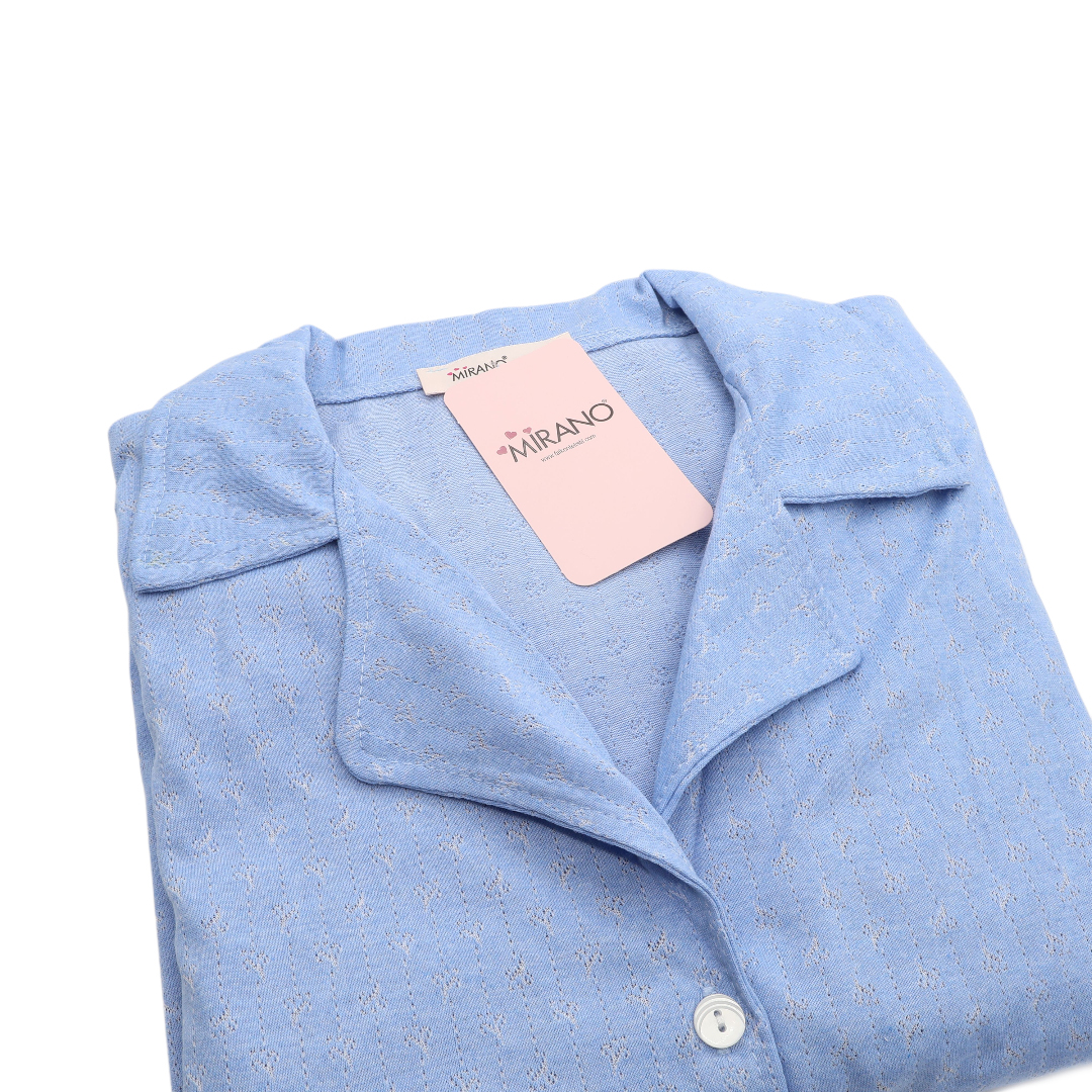 Pijama pentru dame Mirano, maiou cu pantaloni, 1715, albastră, M-L-XL - thumbs image 2